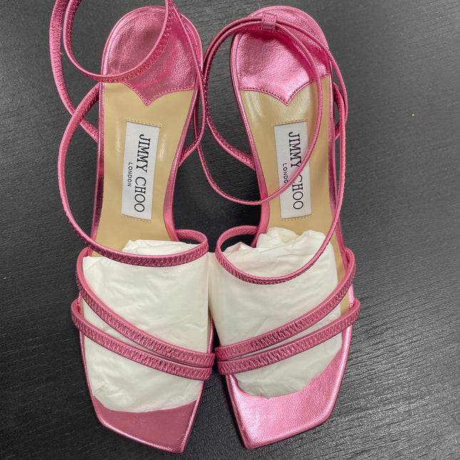 Sandales Jimmy Choo en cuir rose T38 1/2