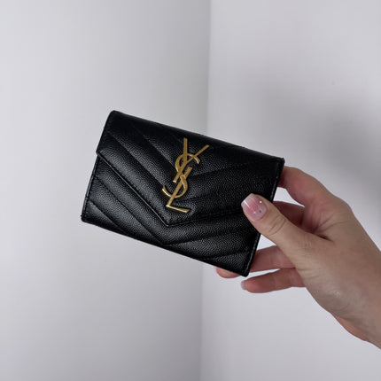 Portefeuille Saint Laurent Grain de poudre
