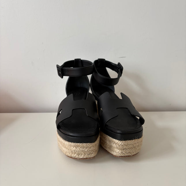 Espadrilles compensées Elda Hermès T37