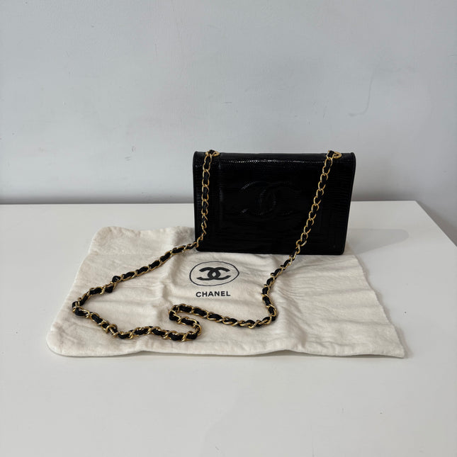 Sac Chanel Lézard Noir