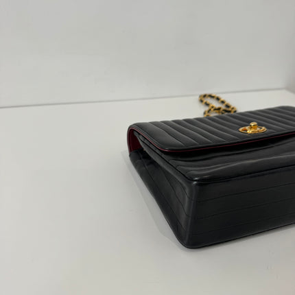 Sac Chanel fermoir circle bandoulière noir