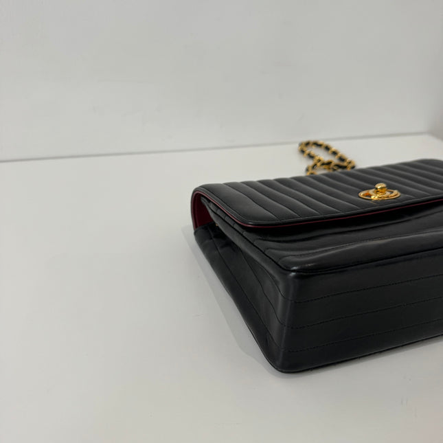 Sac Chanel fermoir circle bandoulière noir