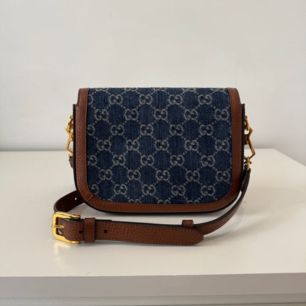 Sac Gucci Horsebit 1955 PM Denim