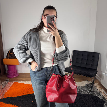 Sac Louis Vuitton Noé PM Épi Rouge