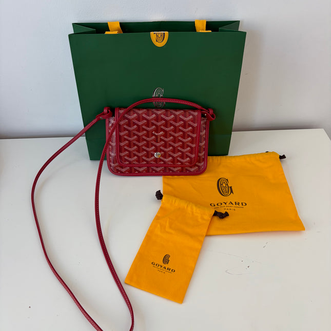 Sac Pochette Goyard Plumet bandoulière rouge