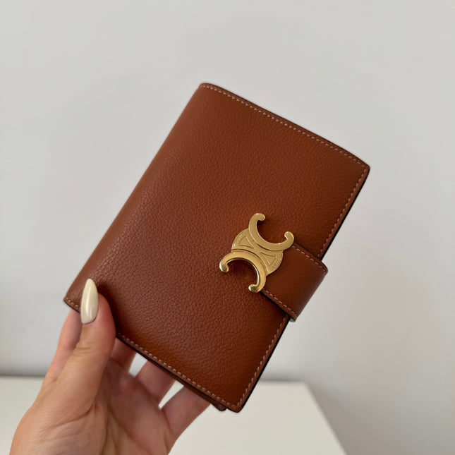 Portefeuille Celine Triomphe Moyen Tan