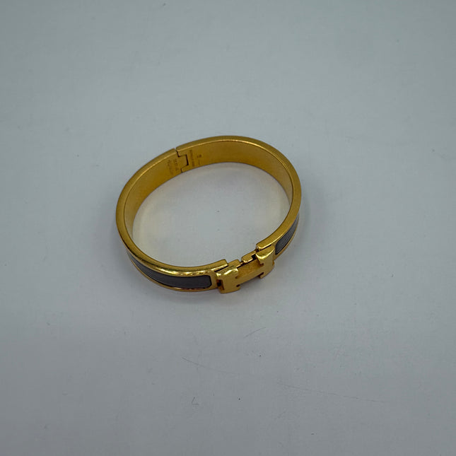 Bracelet Hermès clic H Pm marron glace