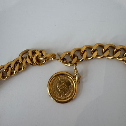 Ceinture Chanel médaillon vintage 85cm