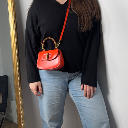 Sac Gucci Bamboo 1947 mini orange