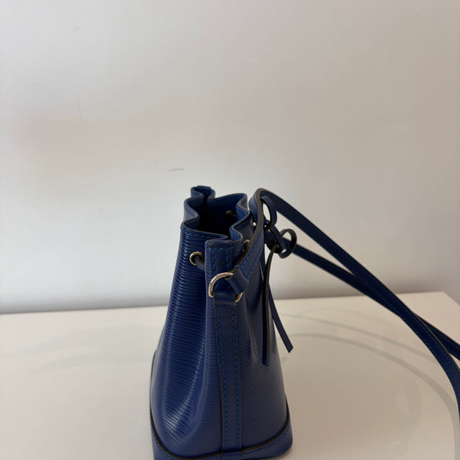 Sac Louis Vuitton Nano Noé Cuir Épi Marine