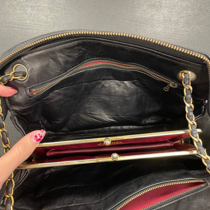 Sac Caméra vintage Chanel Noir