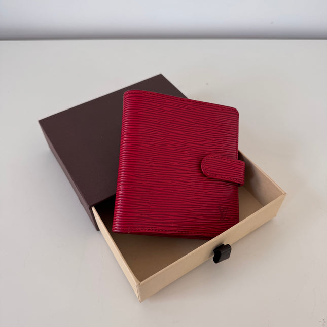 Portefeuille Louis Vuitton Cuir Épis Rouge