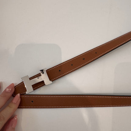 Ceinture Hermès H Réversible Gold & Noir 85cm
