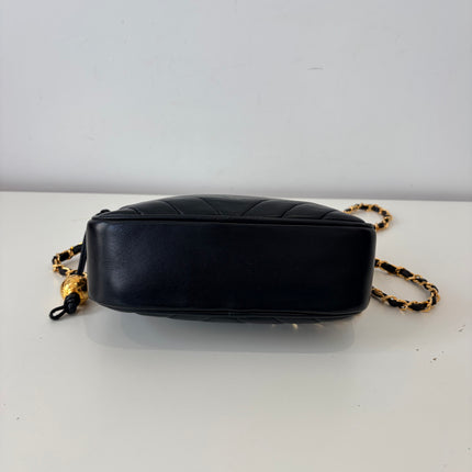 Sac Chanel Caméra Chevrons Noir