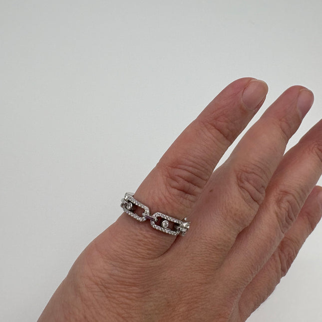 Bague Move Uno Link pavée Messika T52