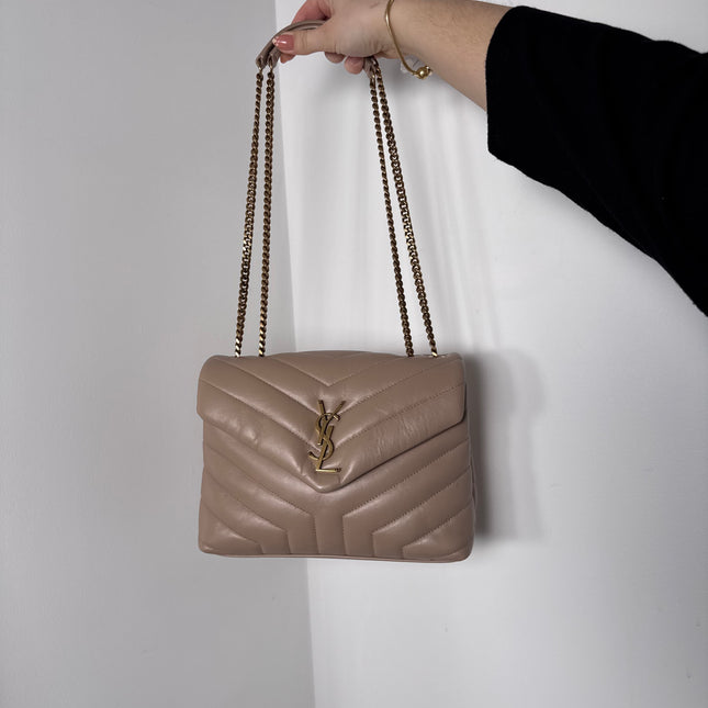Sac Saint Laurent Loulou Small Beige