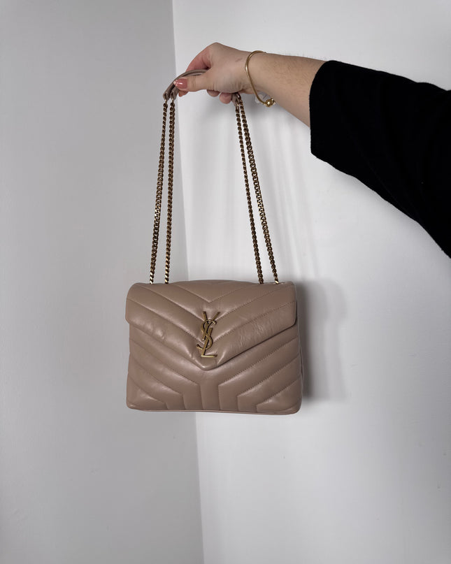 Sac Saint Laurent Loulou Small Beige