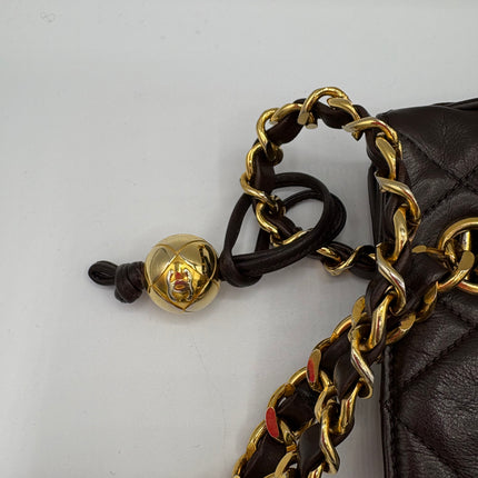 Sac Chanel shopping chocolat