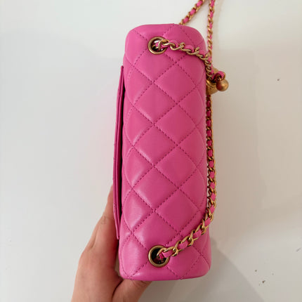 Sac Chanel Timeless Small édition limitée pearl crush rose