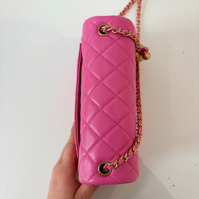 Sac Chanel Timeless Small édition limitée pearl crush rose