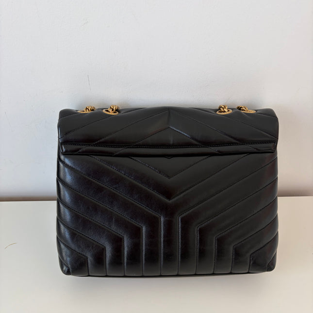 Sac Saint Laurent Loulou médium noir