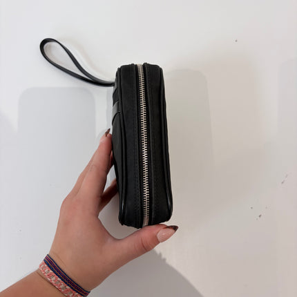 Trousse Dior à dragonne toile noire