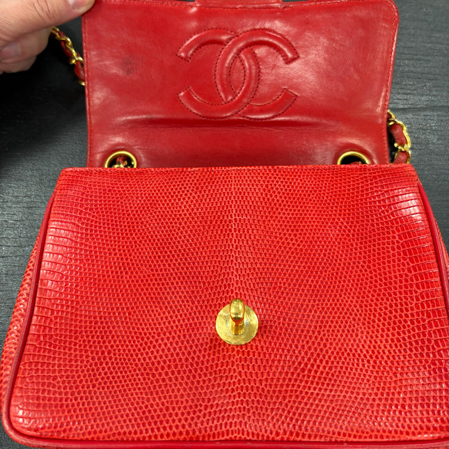 Sac Chanel Mini Square Lézard