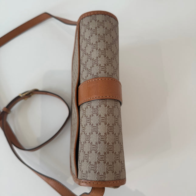 Sac Celine Beige Macadam bandoulière