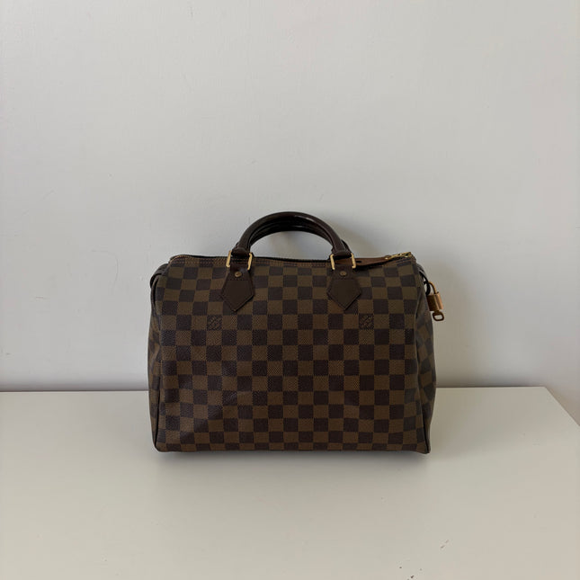 Sac Louis Vuitton Speedy 30 Damier Ébène