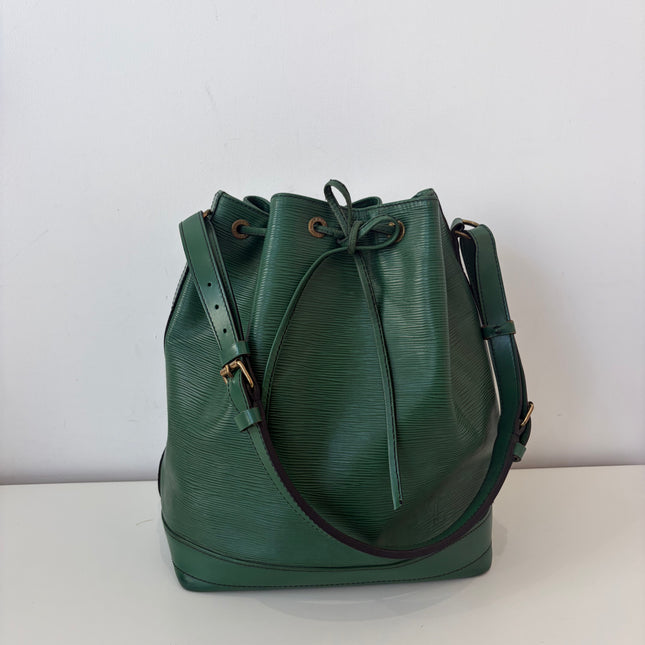 Sac Noé GM Louis Vuitton Cuir Épi Vert