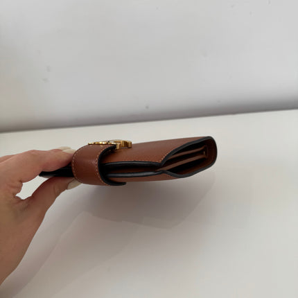 Portefeuille Celine Triomphe Moyen Tan