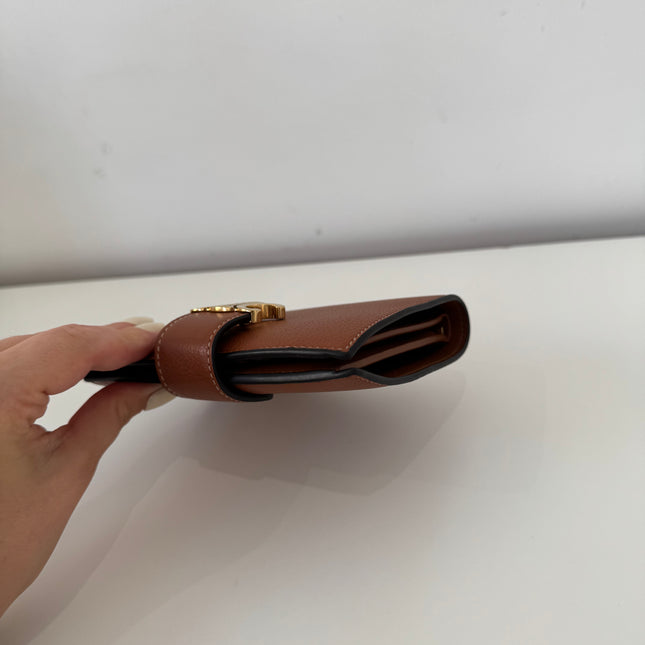 Portefeuille Celine Triomphe Moyen Tan