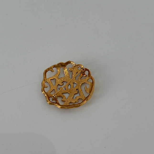 Broche Chanel Ronde CC