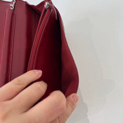 Sac Chanel Wallet on Chain Rouge Éteint