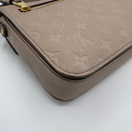 Sac Louis Vuitton Métis Cuir Empreinte tourterelle