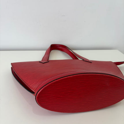 Sac Louis Vuitton Saint Jacques PM Cuir Épi Rouge