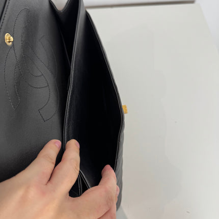 Sac Chanel 2.55 Chevrons 28cm Gris Irisé