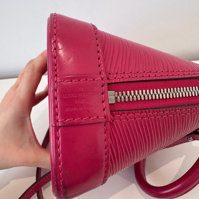 Sac Louis Vuitton BB Alma Cuir Épi Rose