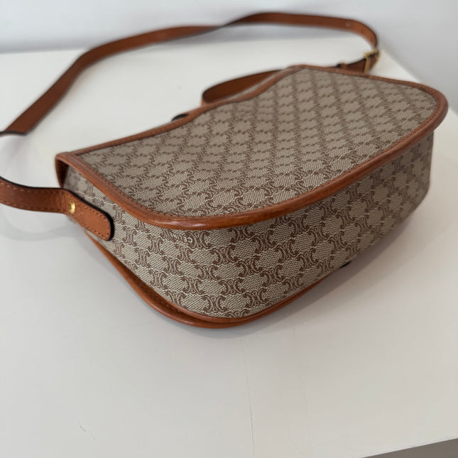 Sac Celine Beige Macadam bandoulière
