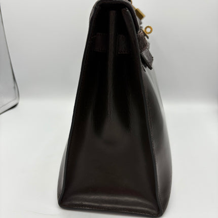 Sac Hermès Kelly 32 vintage marron