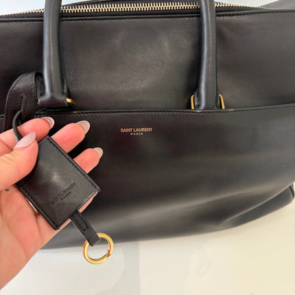 Sac Saint Laurent Duffle bandoulière Cuir Noir