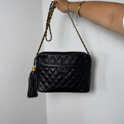 Sac Chanel Caméra GM Cuir Caviar Noir