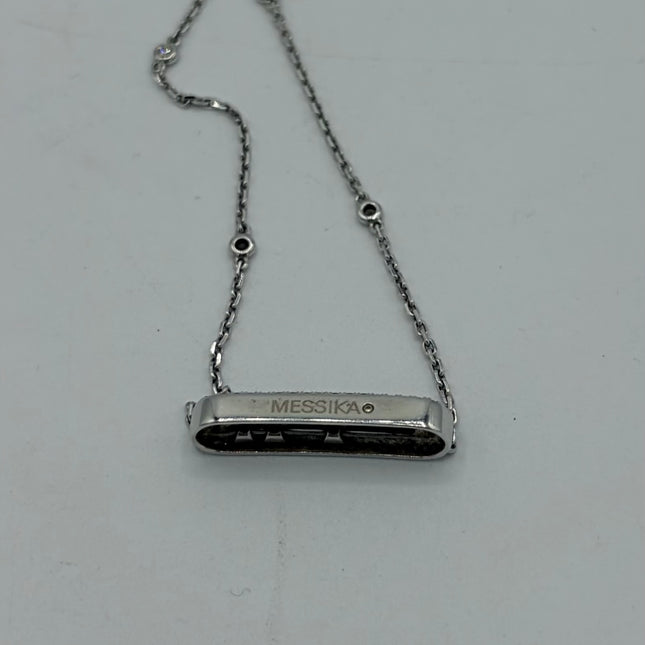 Collier Messika Move baby Pave or blanc et diamants