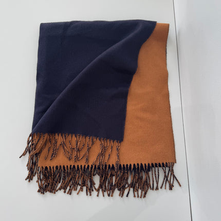Étole Hermès cachemire double face