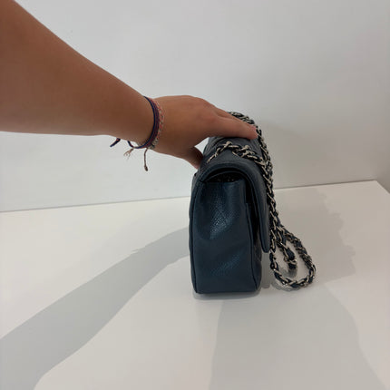 Sac Chanel Timeless 11.12 Cuir Caviar bleu