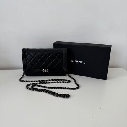 Sac Chanel Wallet on chain Boy Noir