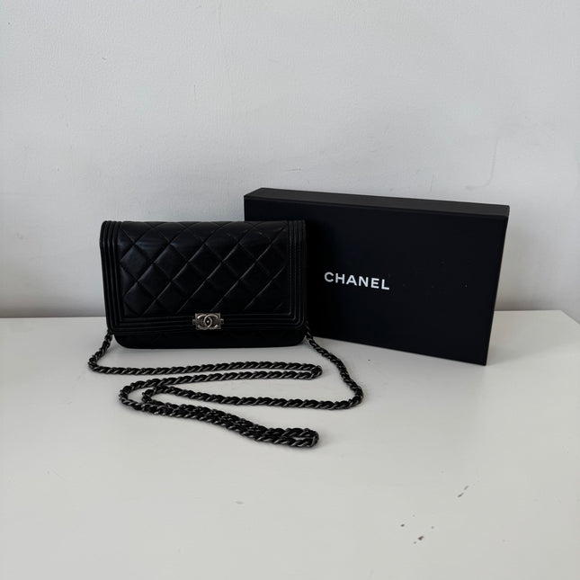 Sac Chanel Wallet on chain Boy Noir