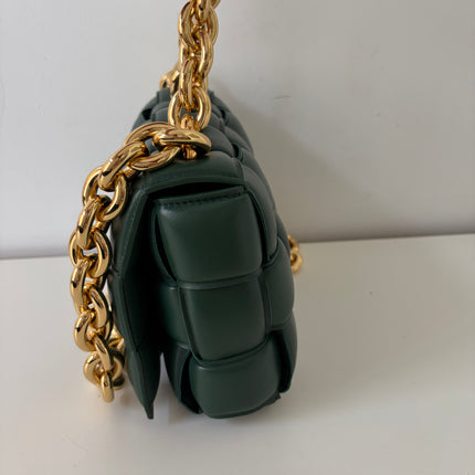 Sac Bottega Veneta cassette vert sapin
