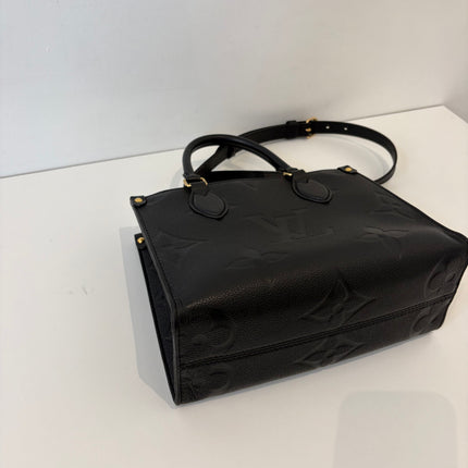 Sac Louis Vuitton On The go PM empreinte Noir