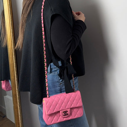 Sac Chanel Mini Timeless Rose Édition Limitée